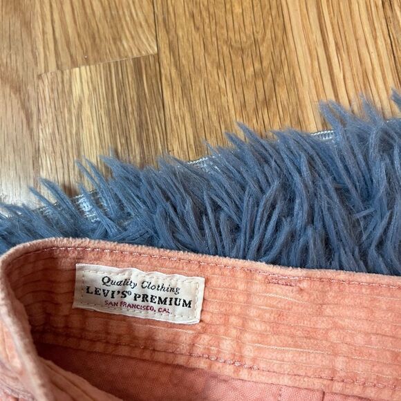 Levis Premium Math Club Flare Corduroy Pants Orange Size 32 - Picture 4 of 9